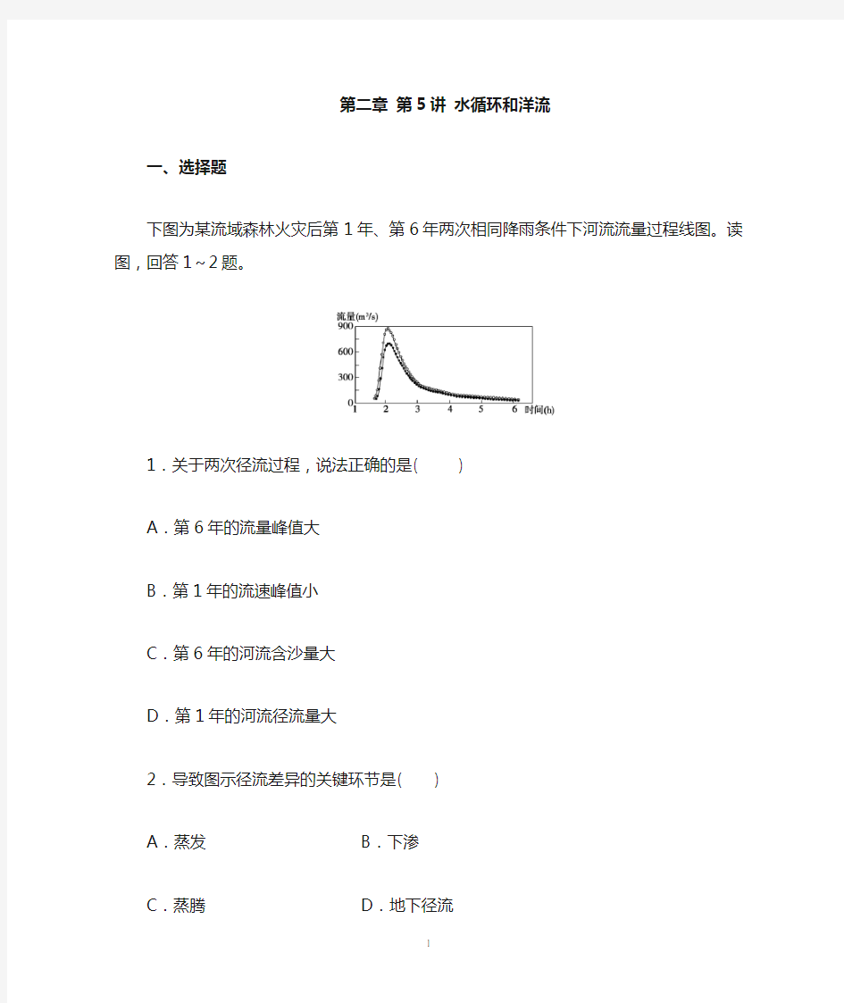 高考地理复习：自然地理  水循环和洋流专题