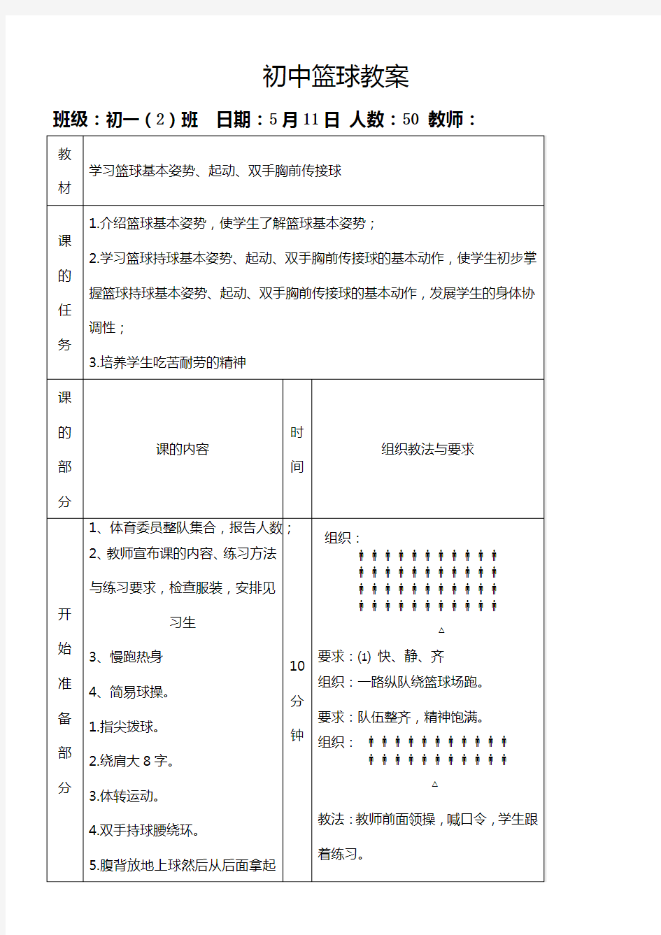 篮球教案全集