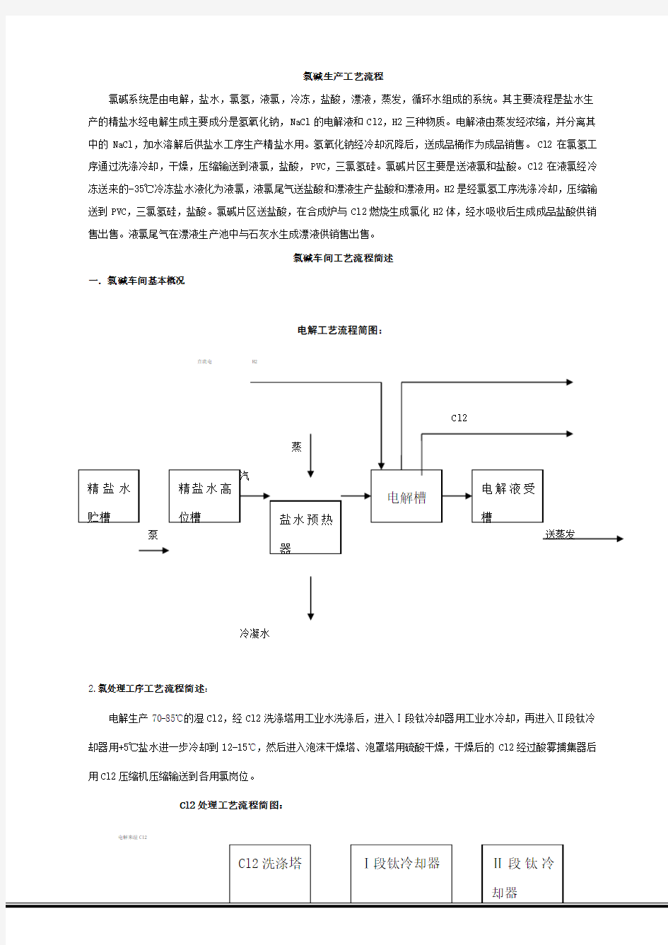 氯碱生产工艺流程(1)