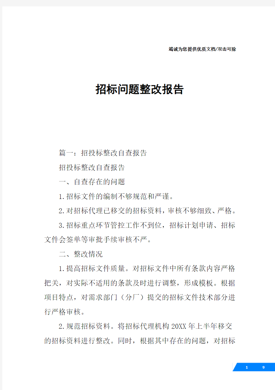 招标问题整改报告.docx