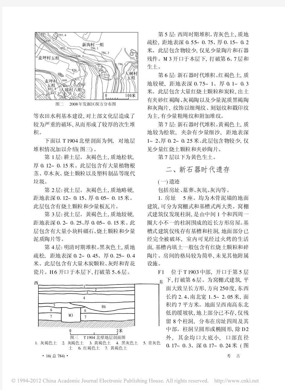 四川汉源县麦坪遗址2008年发掘简报_刘志岩