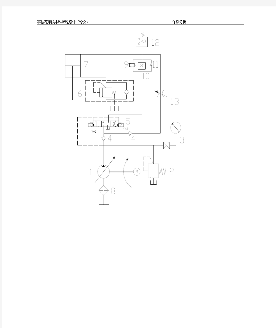 折弯机液压系统原理图(word)