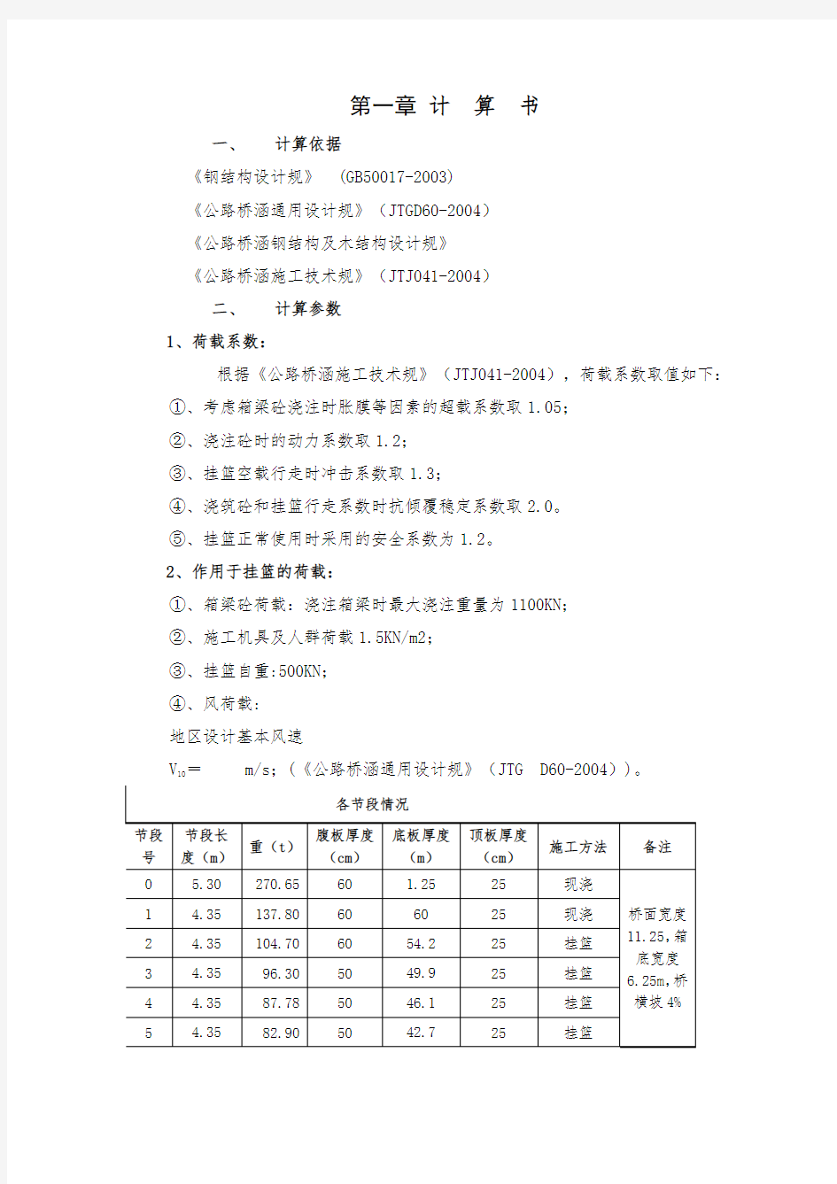 挂篮计算书示例