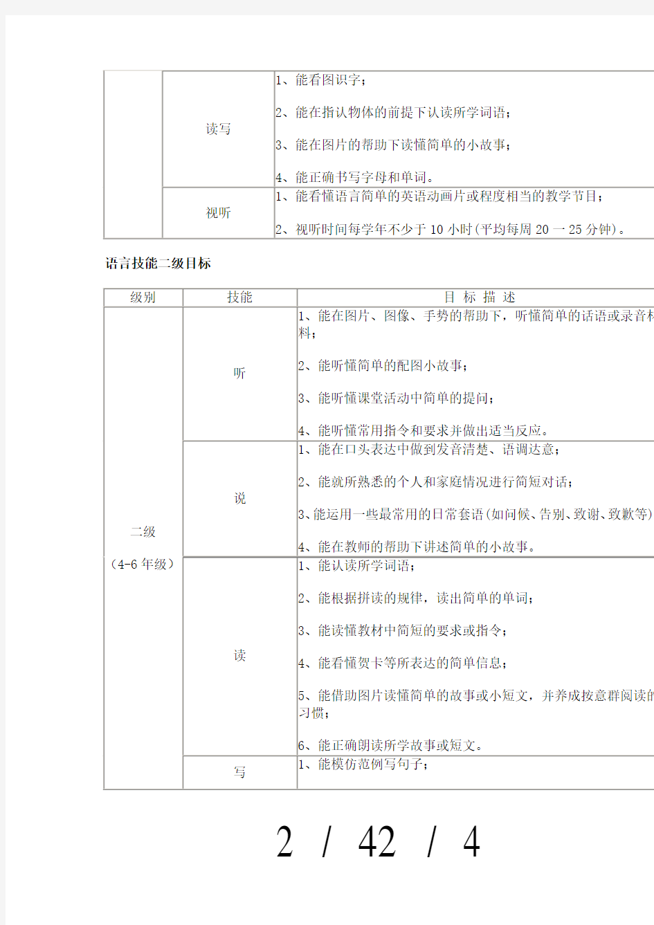 小学英语课程标准(全国版)