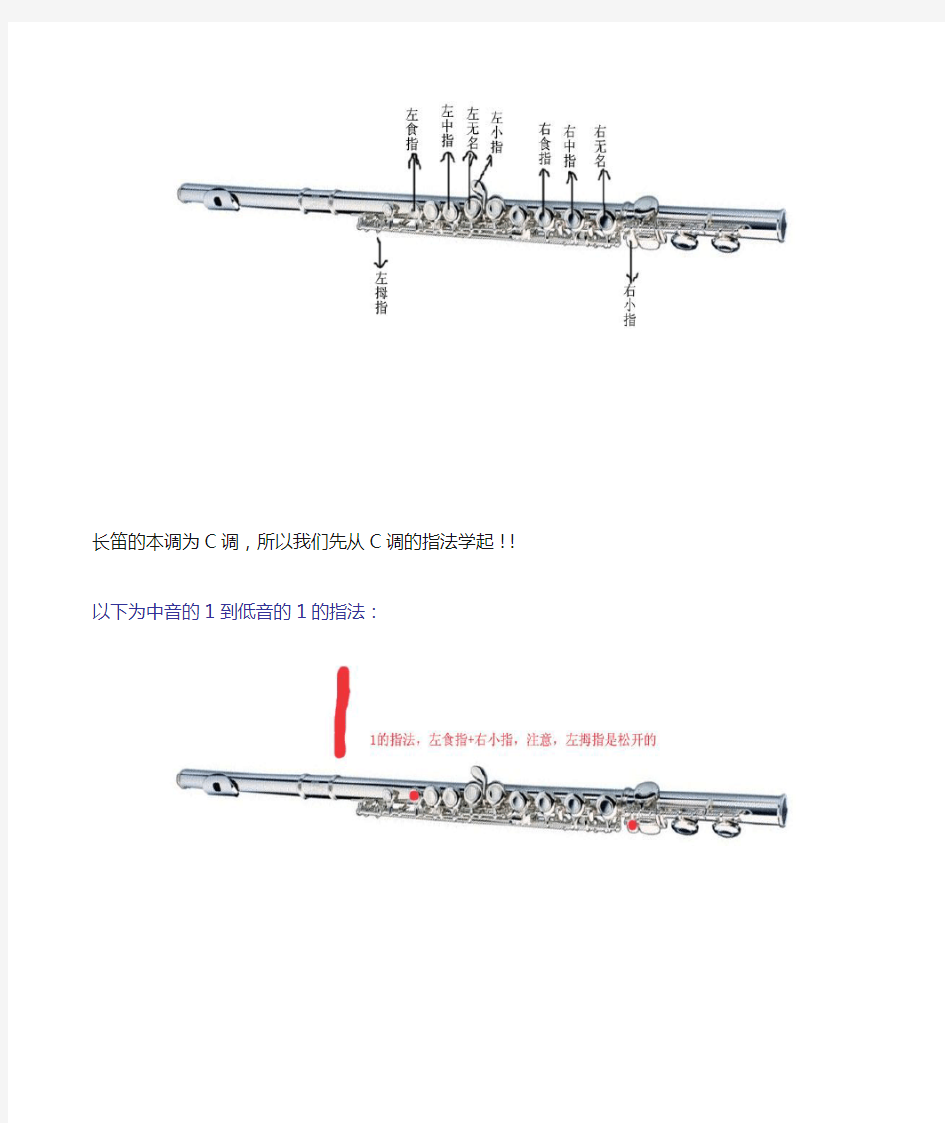 长笛指法