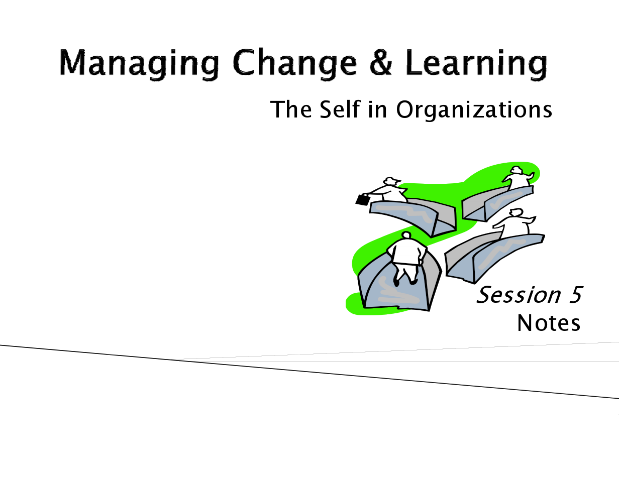 S5- Managing Change and Learning