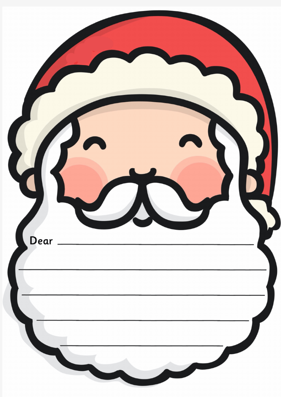 给圣诞老人的信 模板 Letter-To-Santa