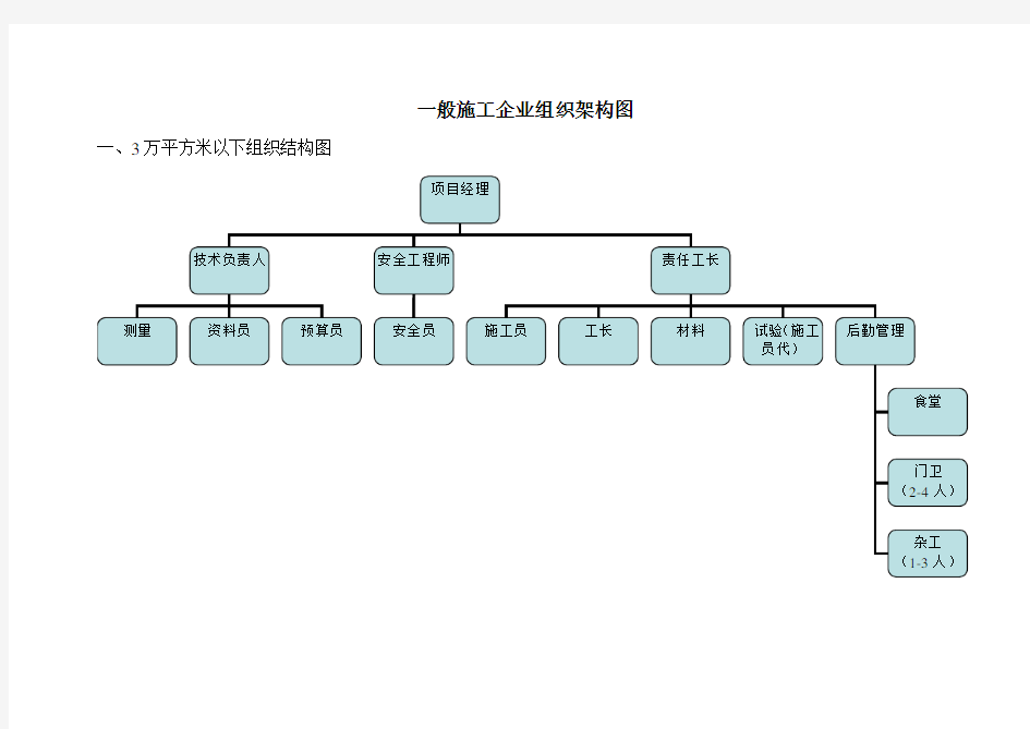 施工企业组织架构图.doc