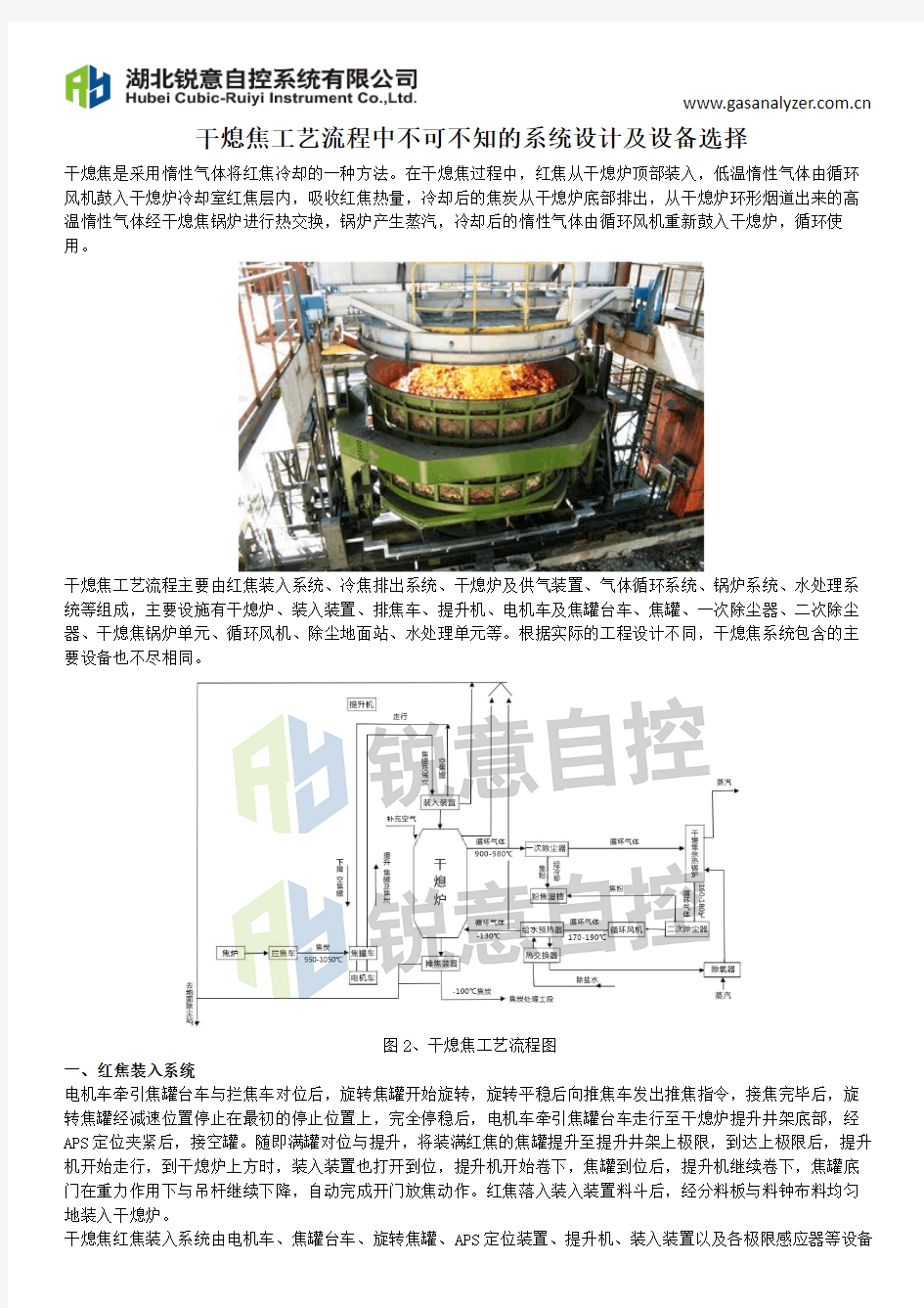 干熄焦工艺流程中不可不知的系统设计及设备选择