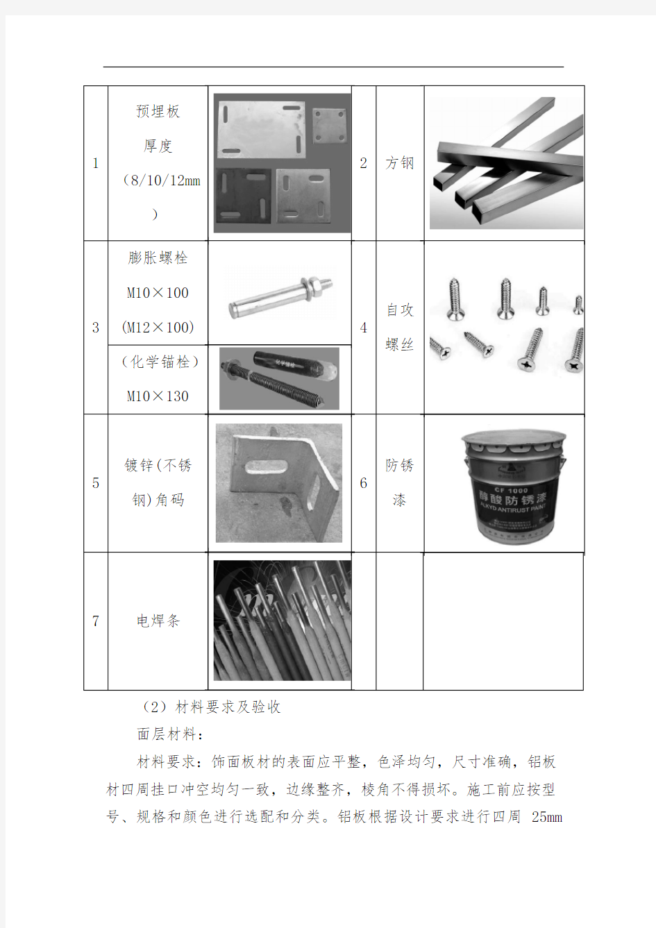 墙面铝板施工方案与技术措施