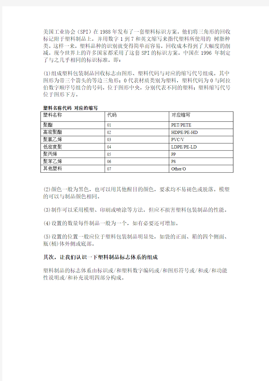 塑料标号-安全经验分享