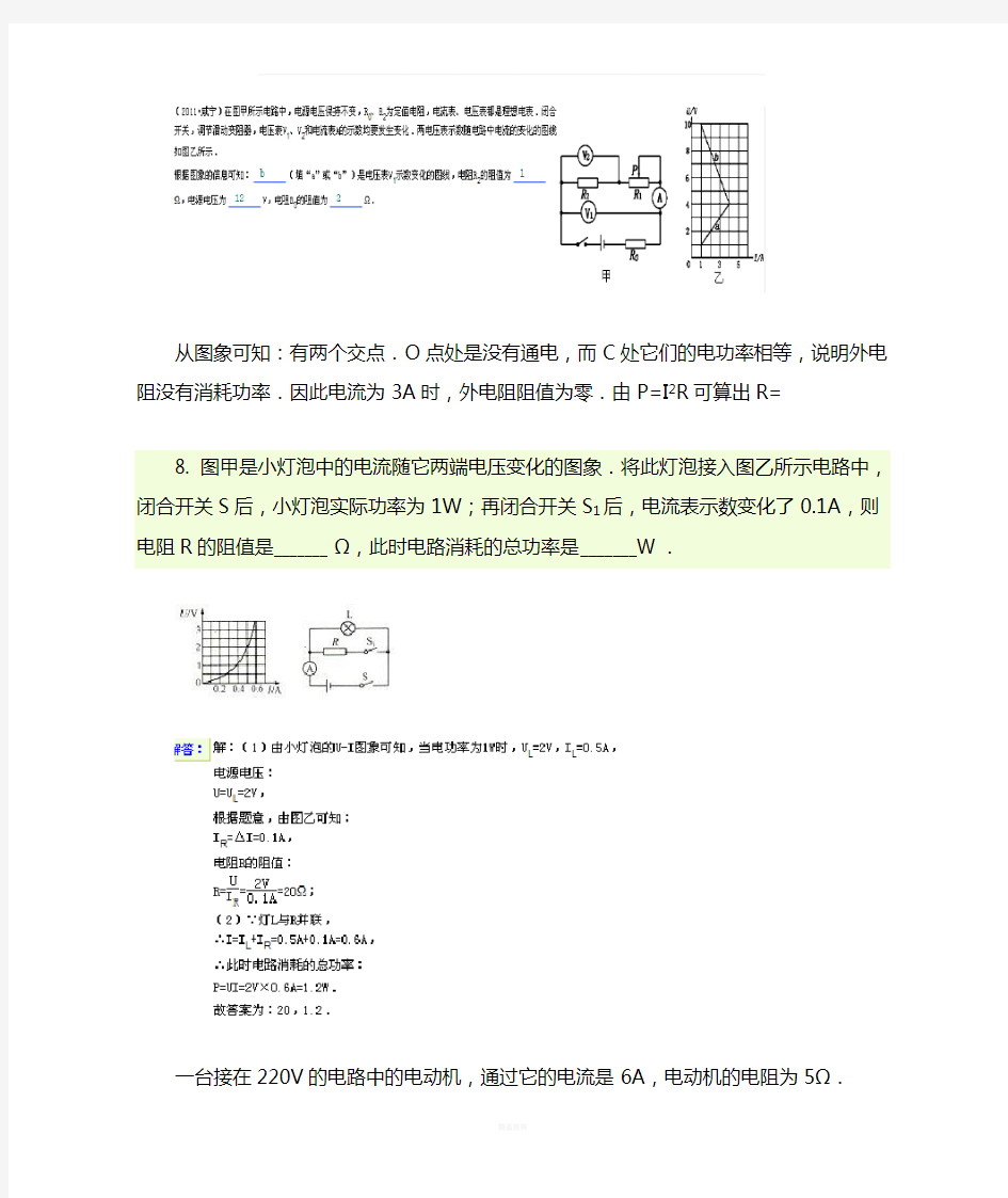 电功率-滑动变阻器取值范围题