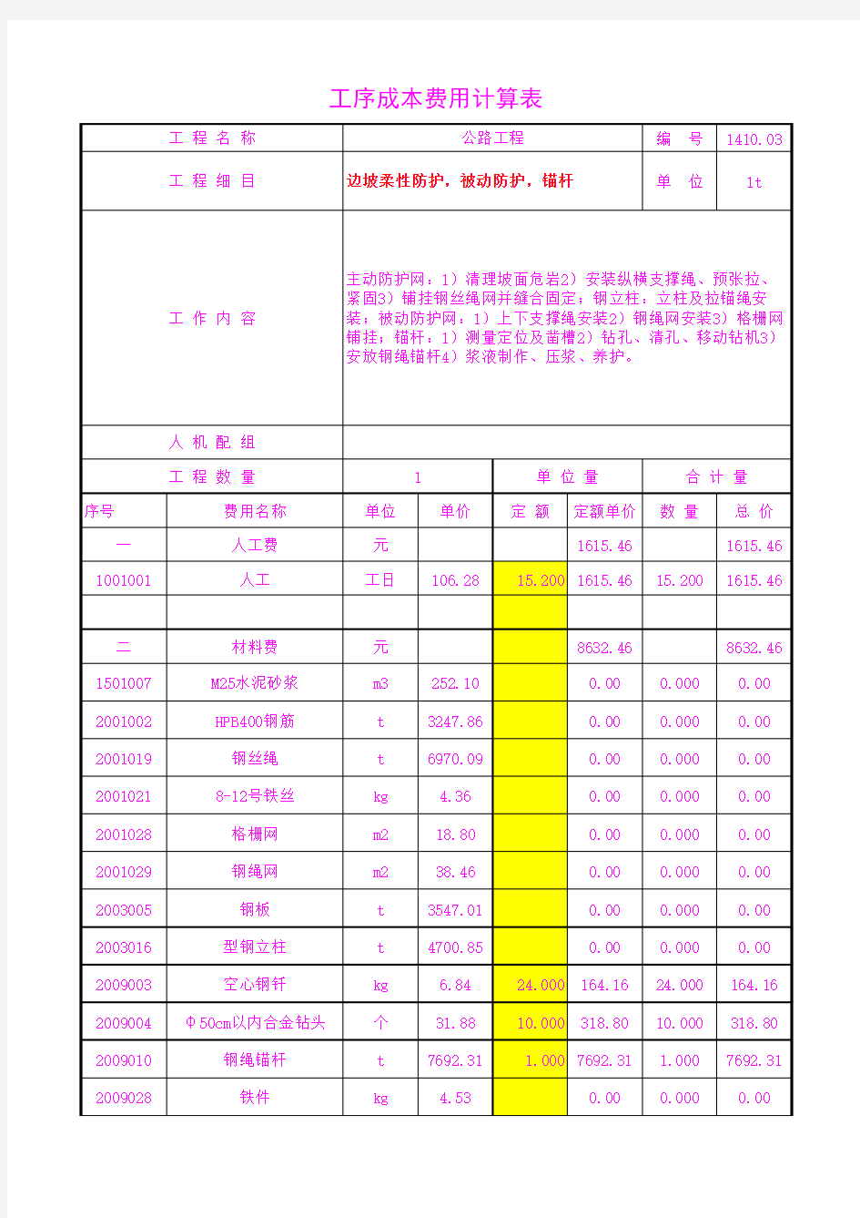 1410.03边坡柔性防护,被动防护,锚杆