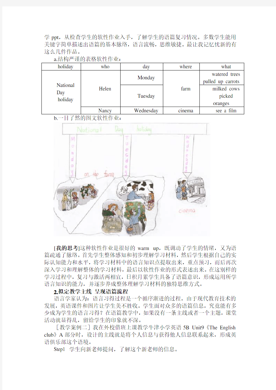 小学英语“主题式”语篇教学的有效策略