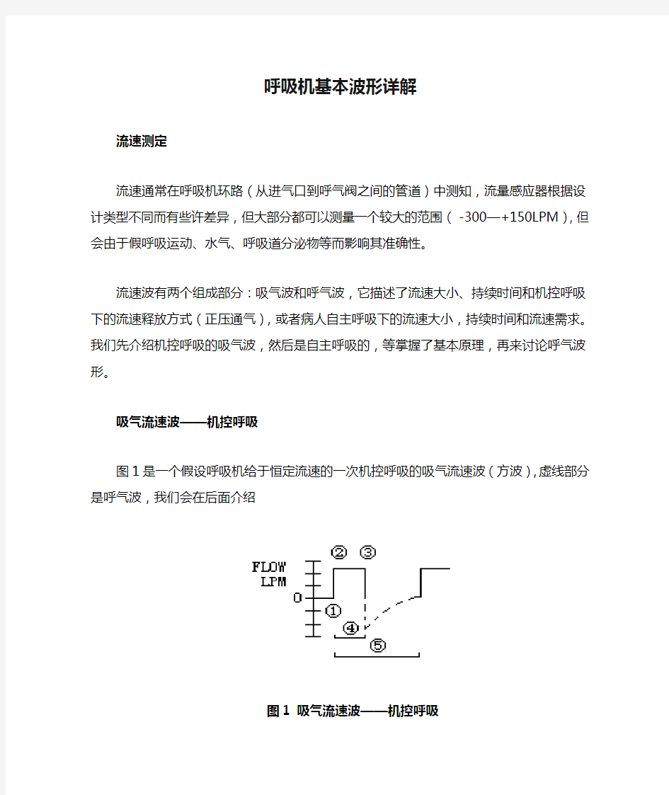 呼吸机基本波形详解