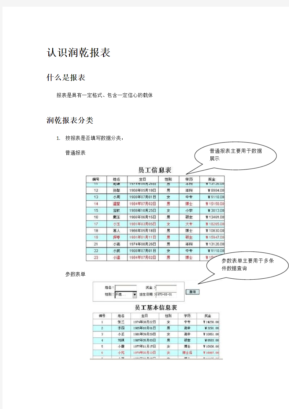 润乾报表开发