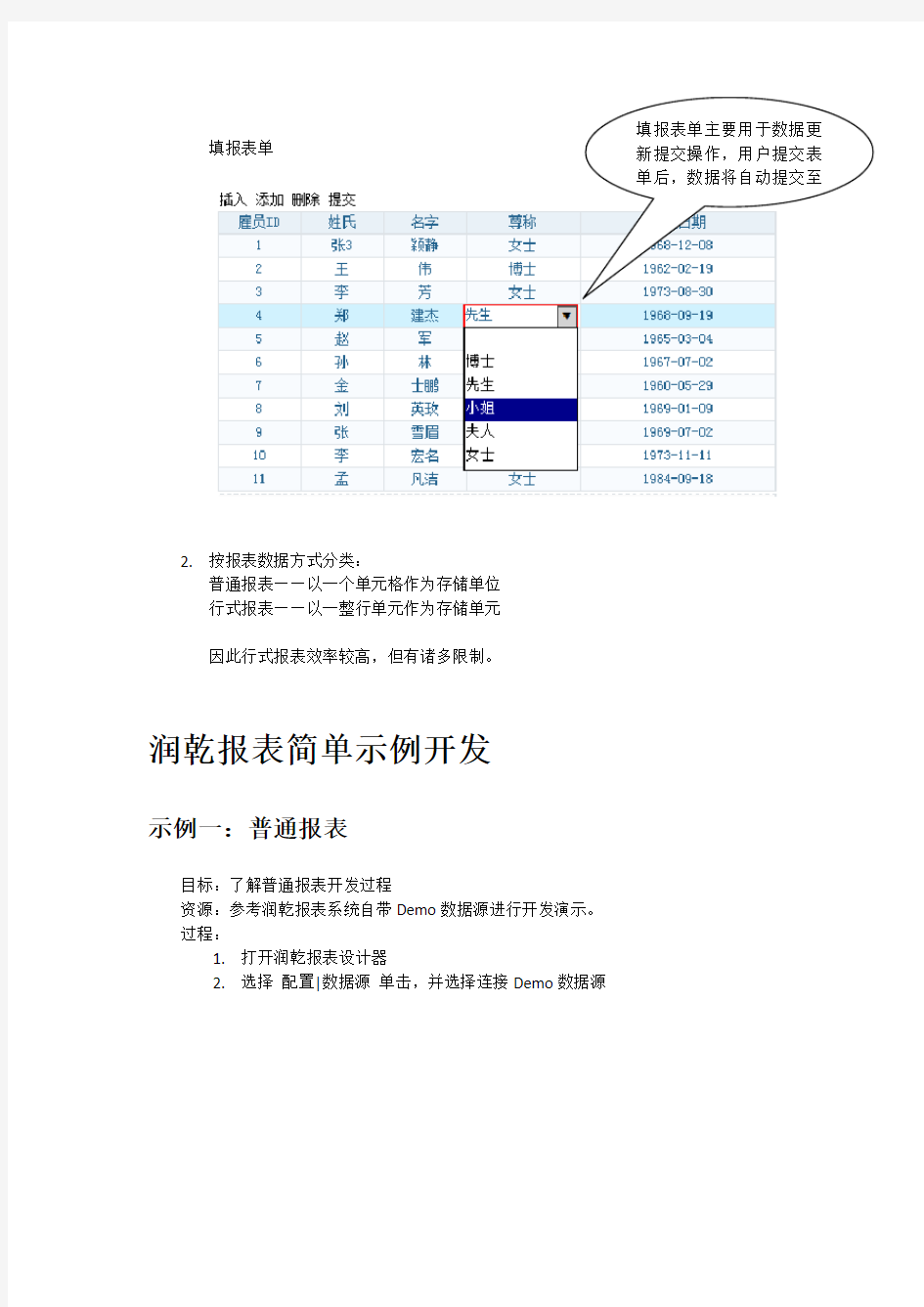 润乾报表开发