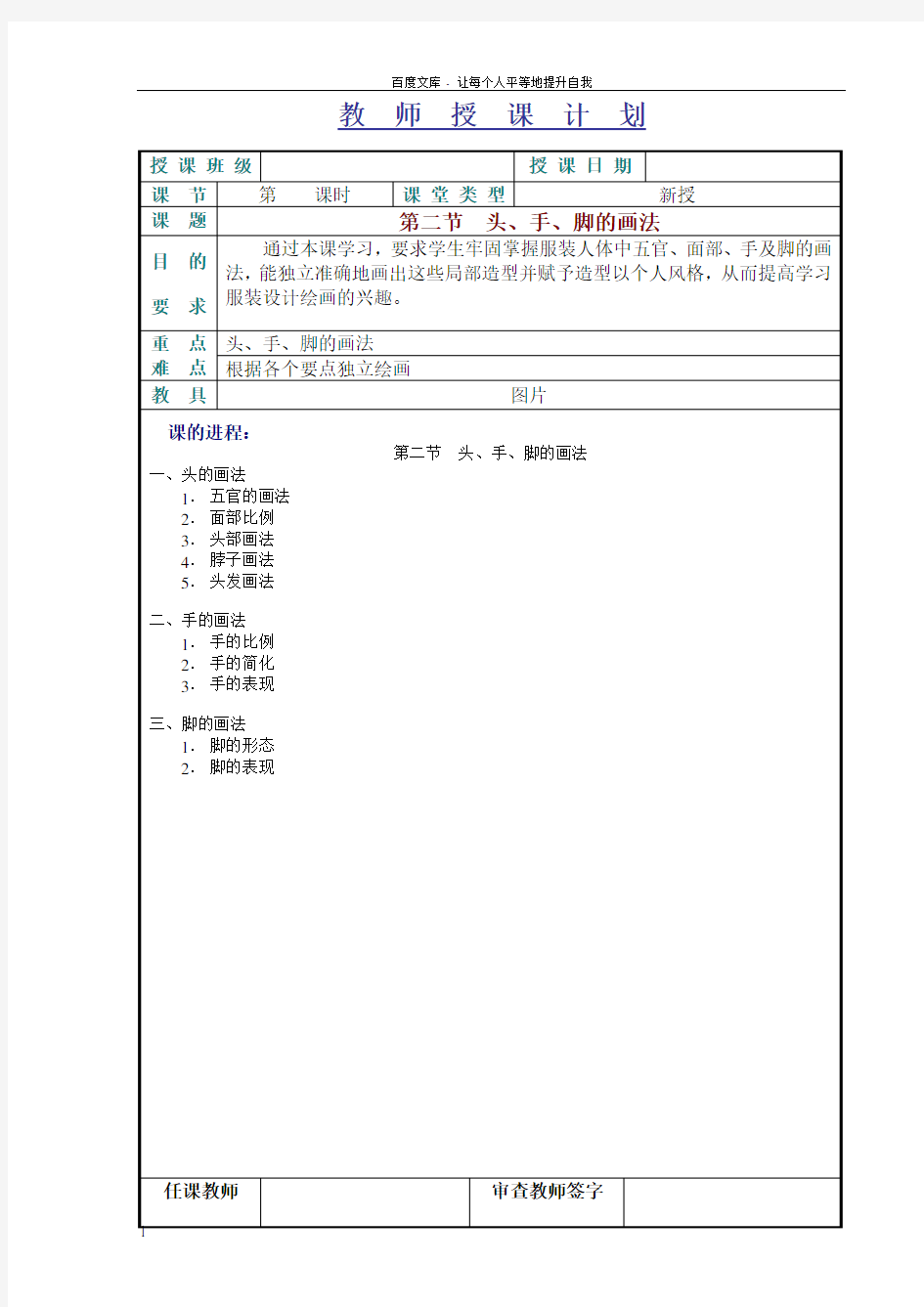 人体头部五官的画法