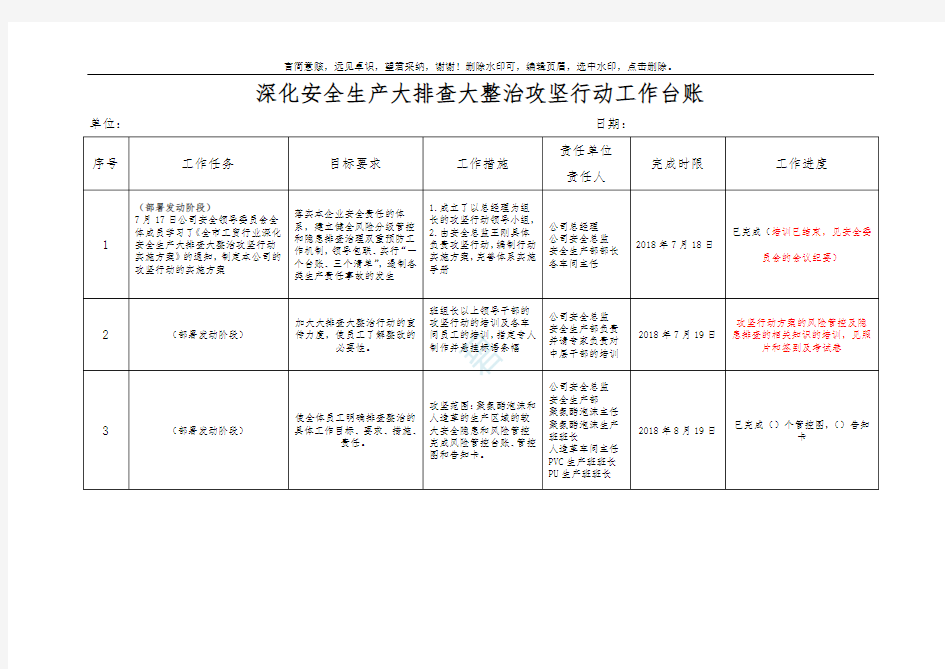 一台账三清单