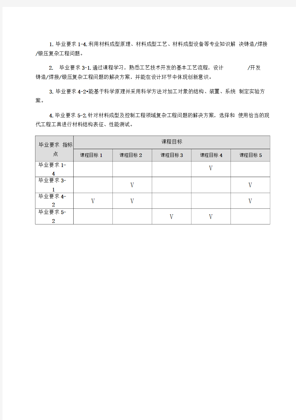 教学大纲格式及示例