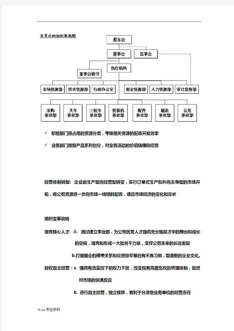 企业组织变革实施方案