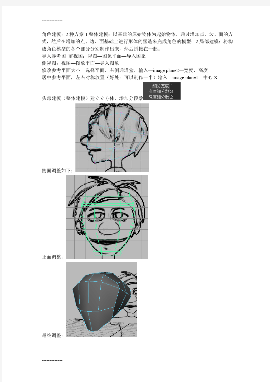 [整理]maya卡通人物角色建模.