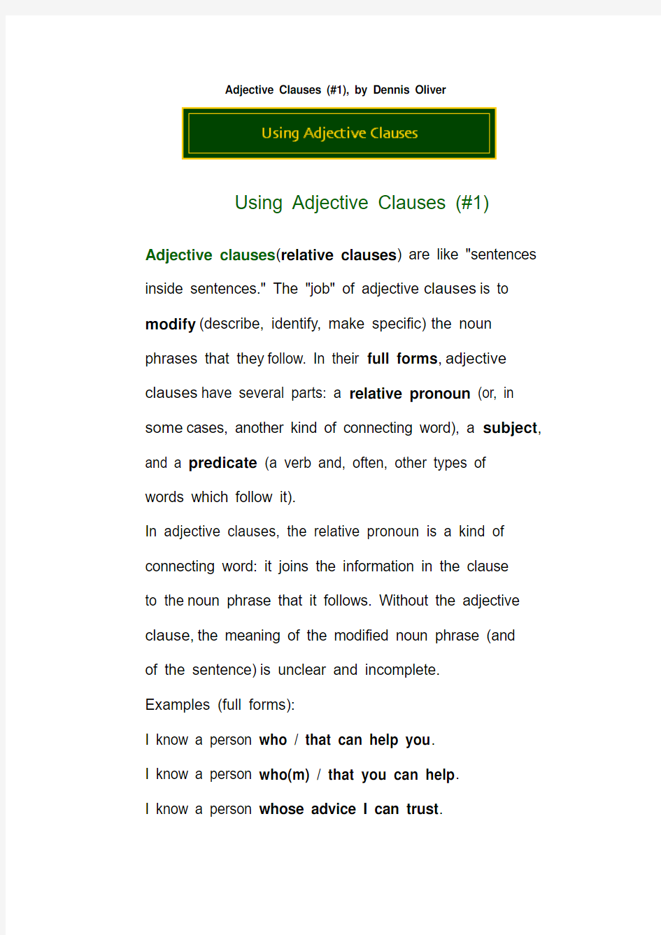 Adjective Clause2