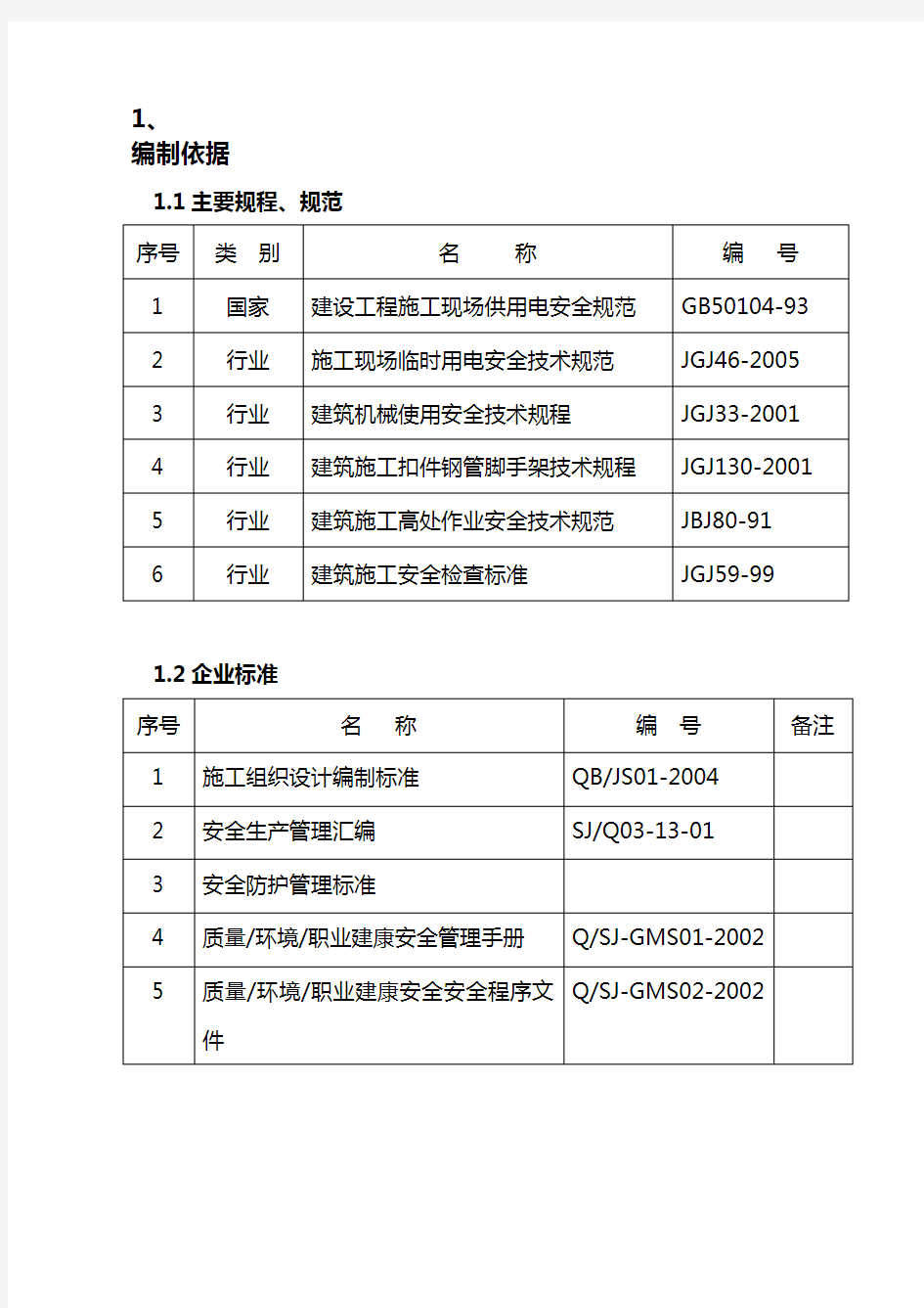 建筑专项安全施工方案