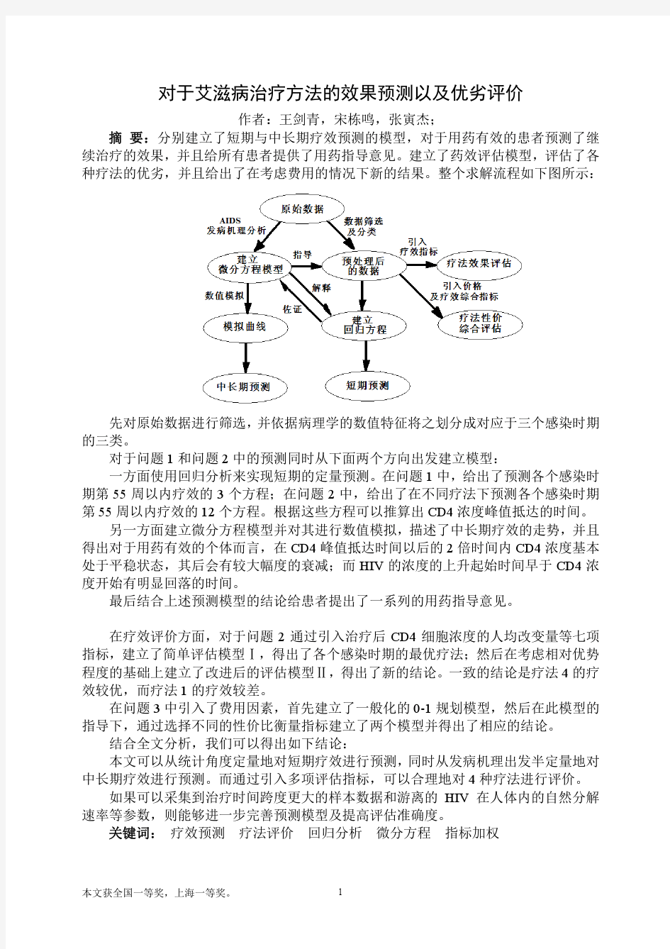 全国一等奖论文