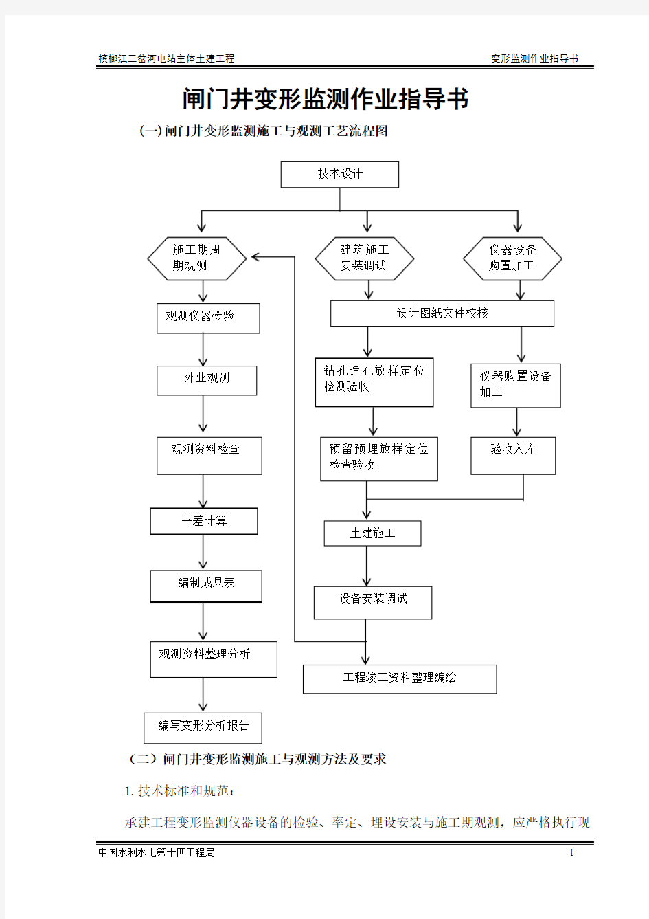 09变形监测作业指导书