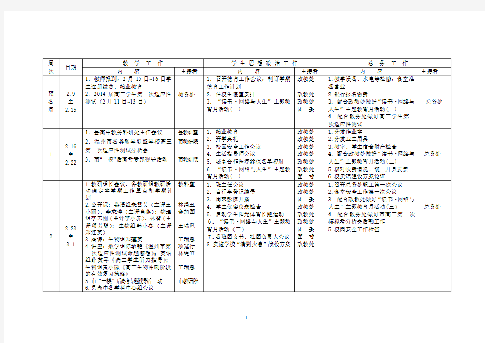 周次 - 浙江省苍南中学--省一级重点中学