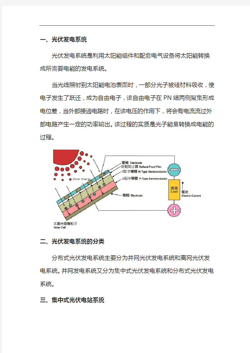 光伏电站基础知识总结