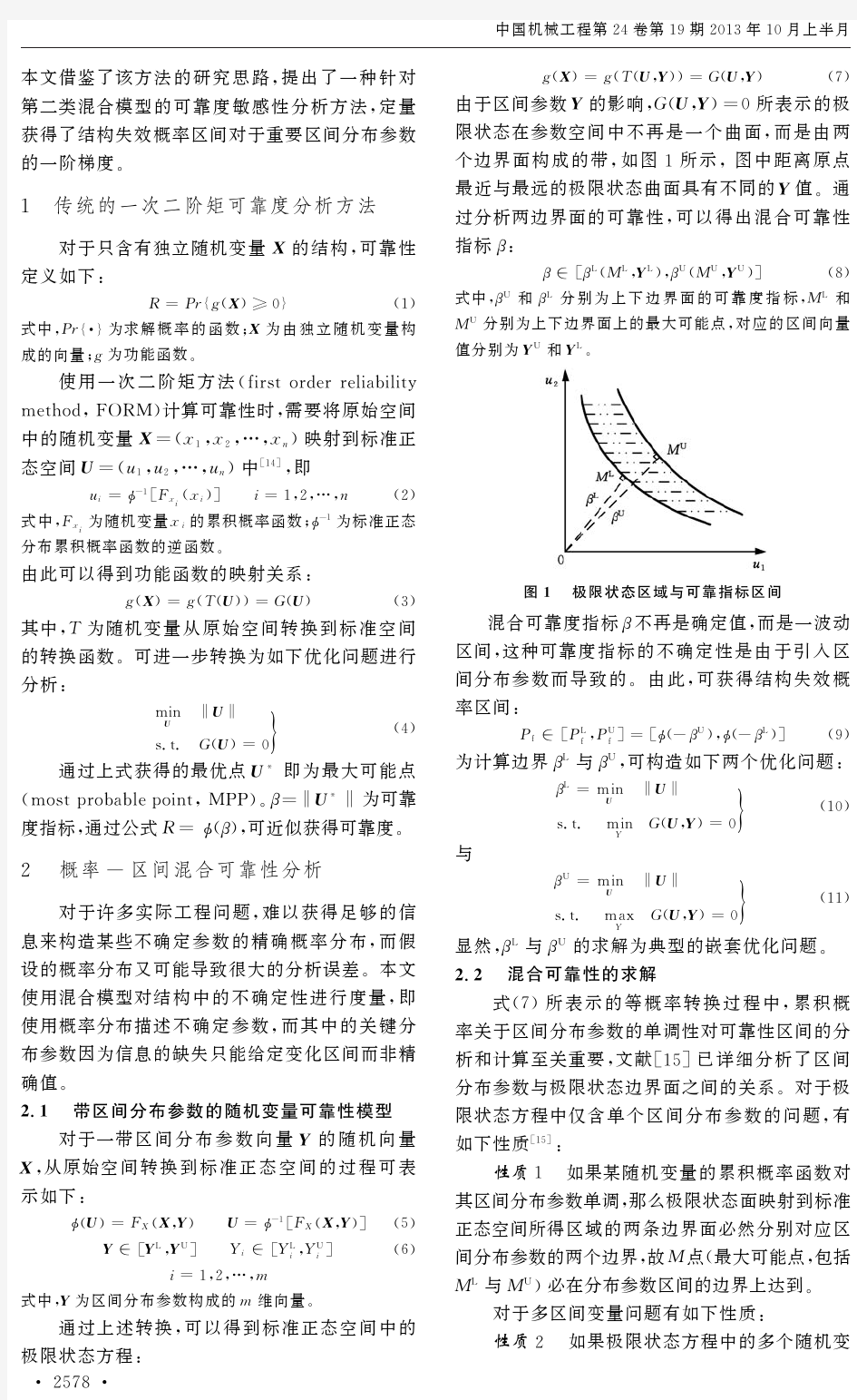 一种针对概率与非概率混合结构可靠性的敏感性分析方法