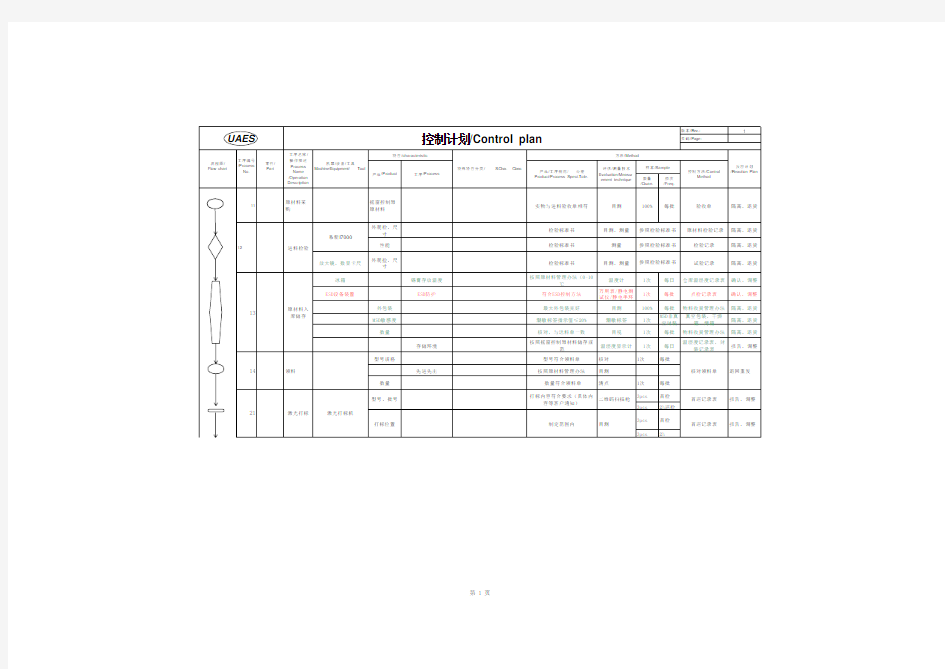 SMT控制计划(1)