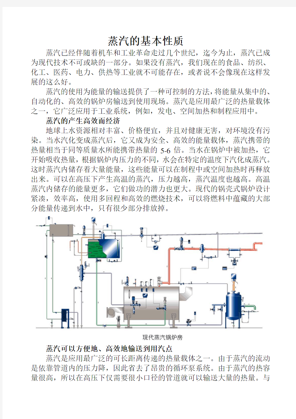 蒸汽的基本性质