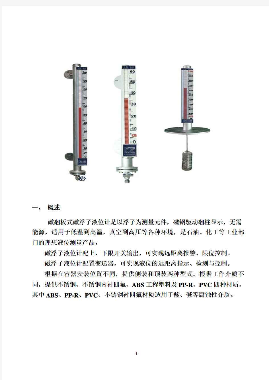 磁翻板液位计(新)