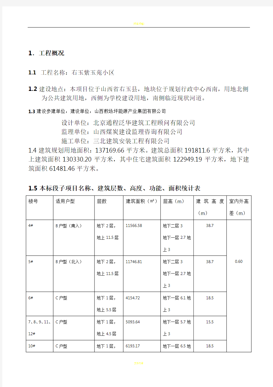 建筑住宅工程质量通病防治方案