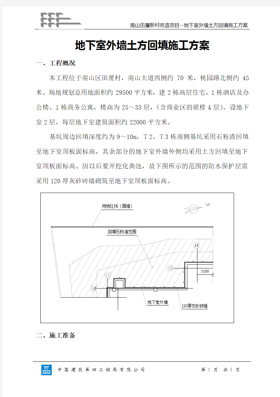 外墙土方回填施工方案