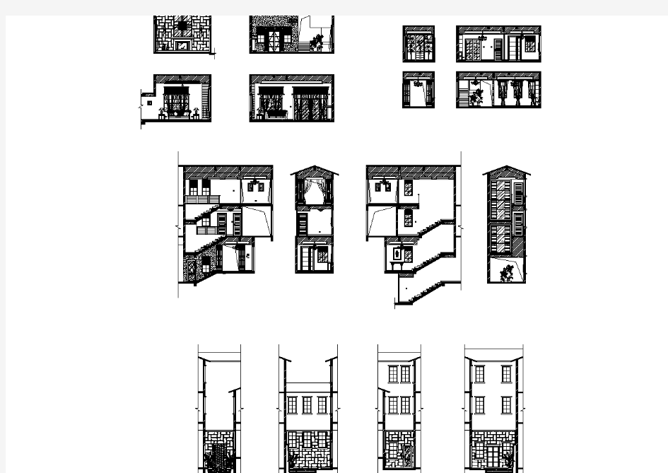 某住宅楼钢结构建筑工程首层立面设计图