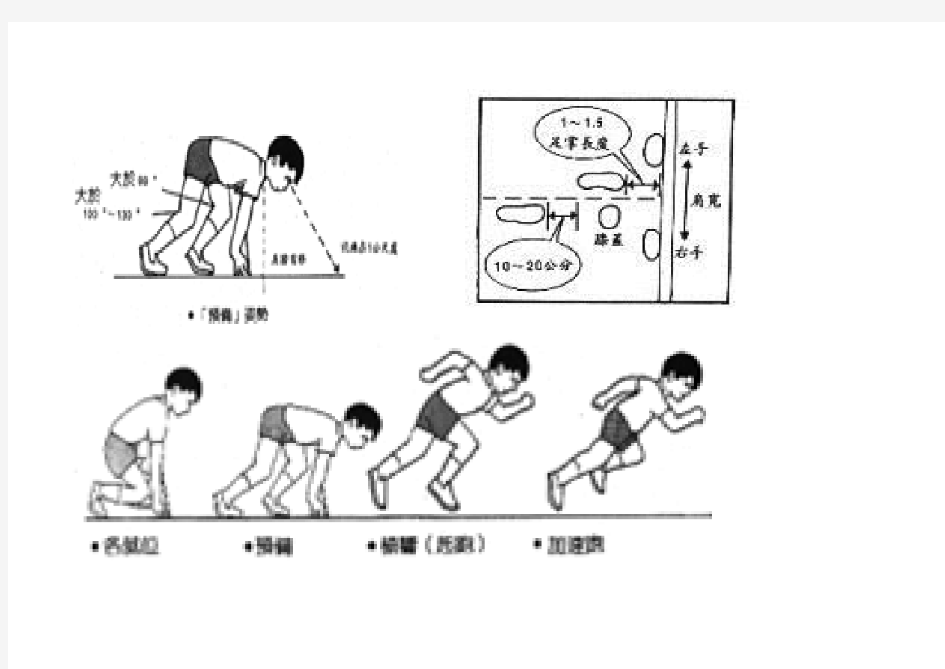 蹲踞式起跑图片