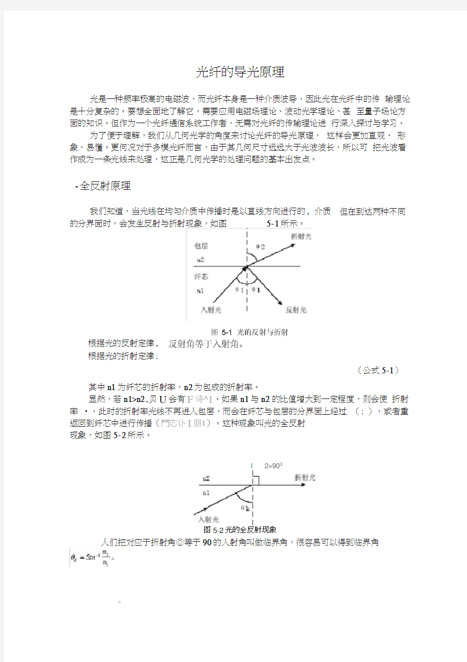 光纤的导光原理