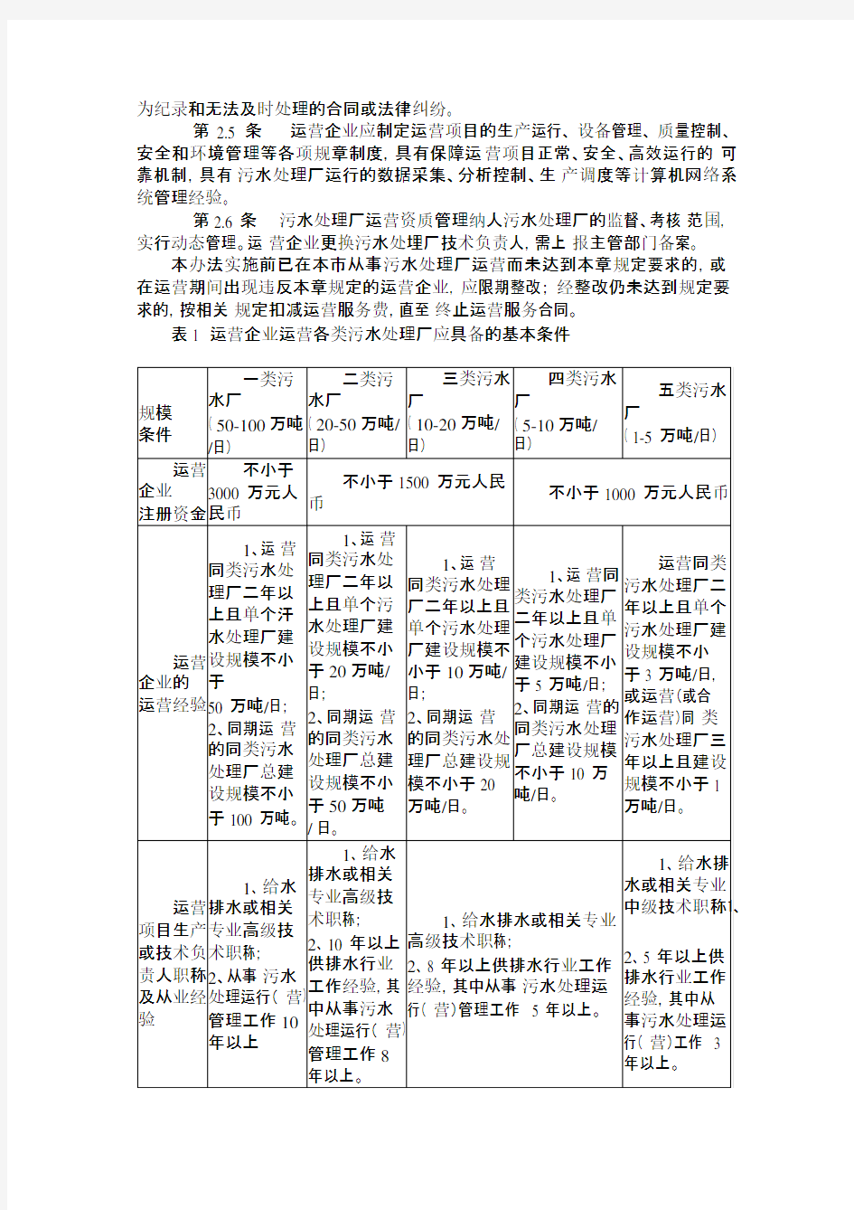 广州市城市污水处理厂运营管理办法