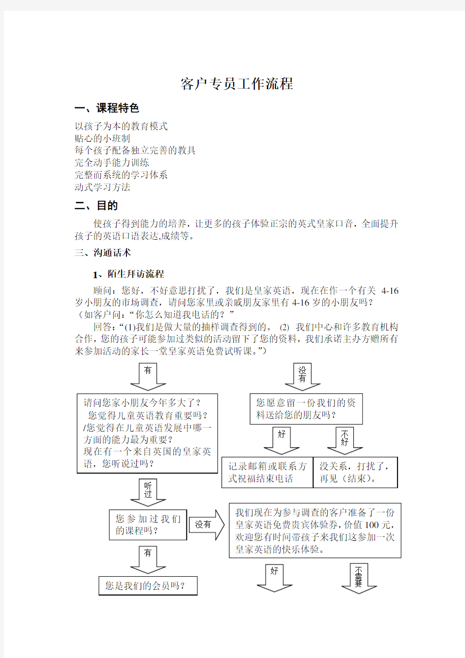 乐高教育课程顾问工作流程