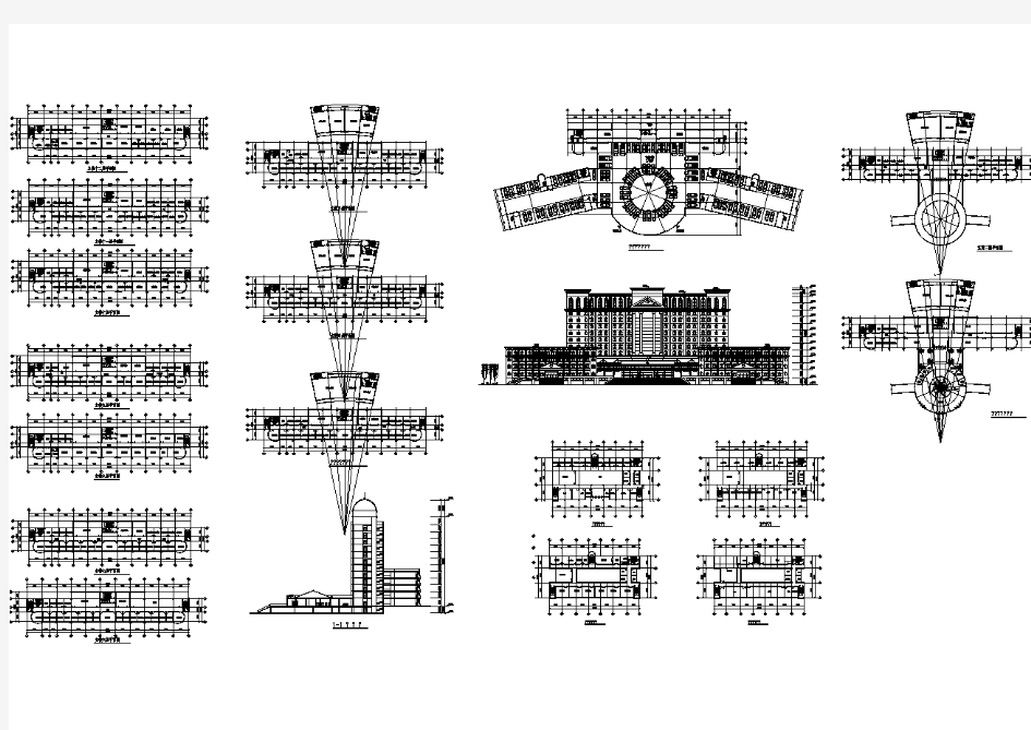 某行政中心建筑全套详细设计方案图