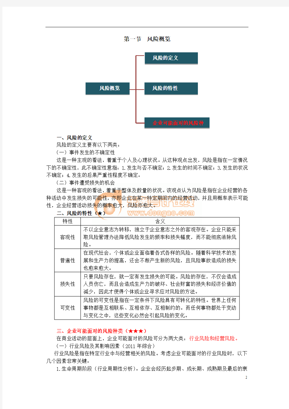 第九章风险管理原则完整版