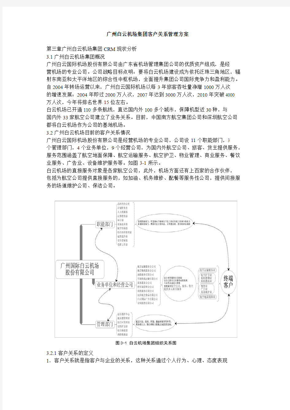 广州白云机场集团客户关系管理方案