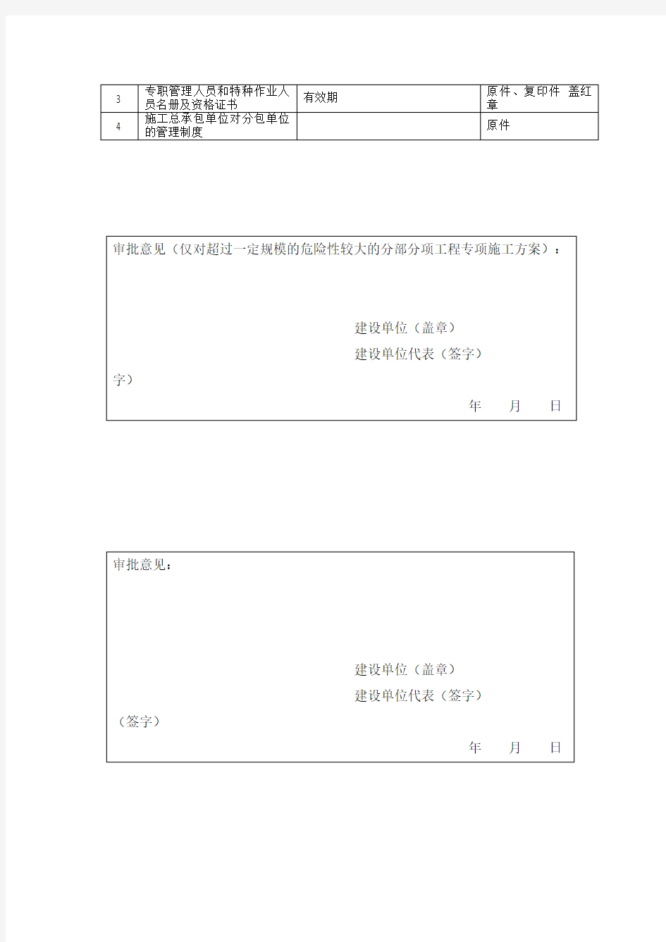 工程开工报验资料报审表格范本