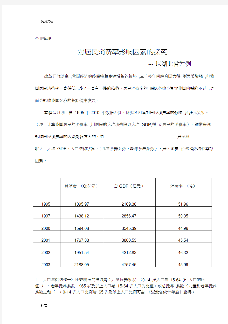 spss多元回归分析报告案例