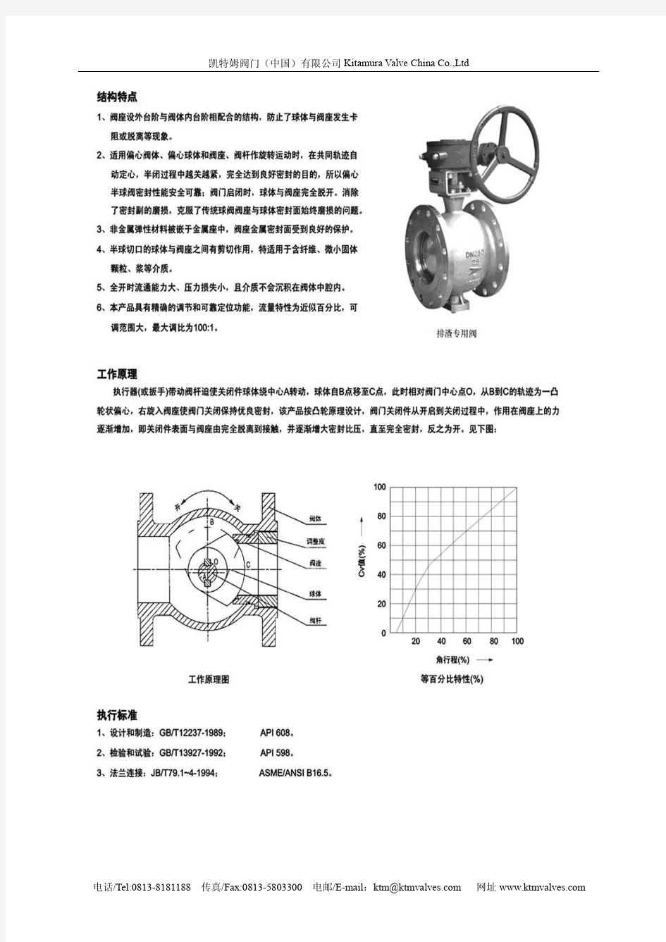 凯特姆(KITM)偏心半球阀详细构造