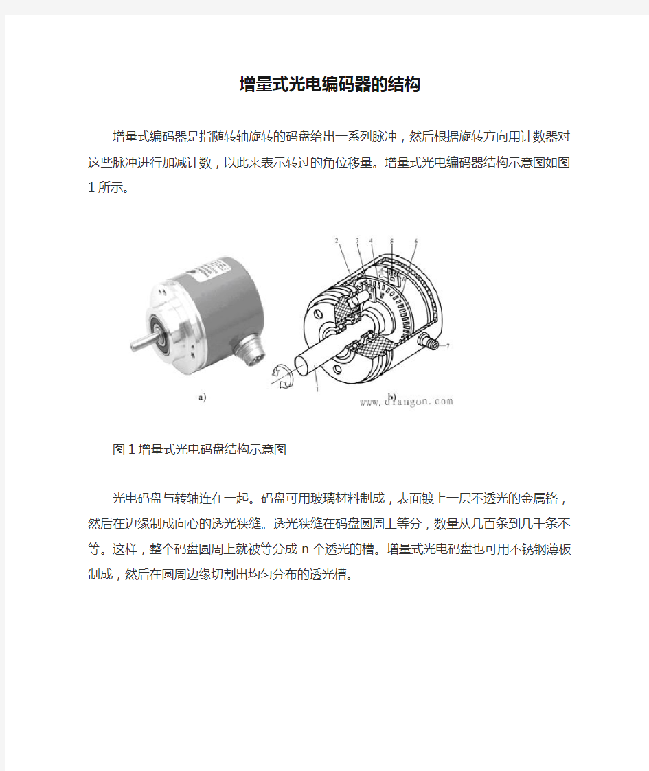 增量式光电编码器的结构